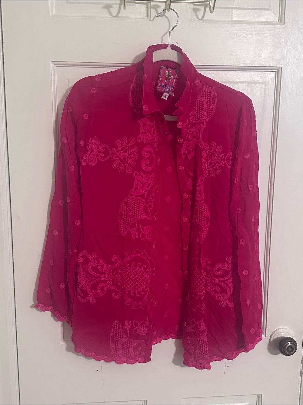 Johnny Was RUNSWICK LENNY BUTTON DOWN XS - Picture 2 of 4